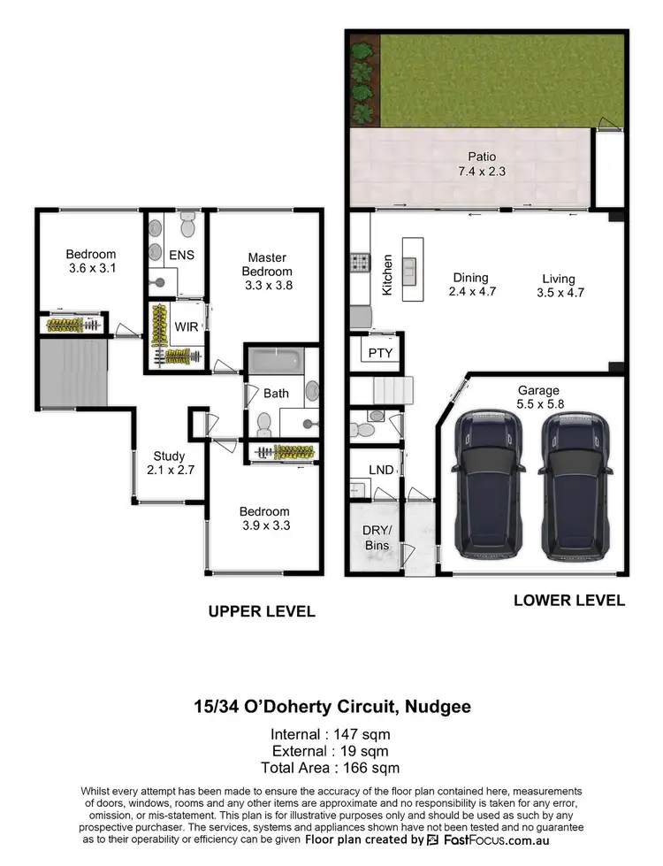 Floorplan of Homely townhouse listing, 15/34 O'Doherty Circuit, Nudgee QLD 4014