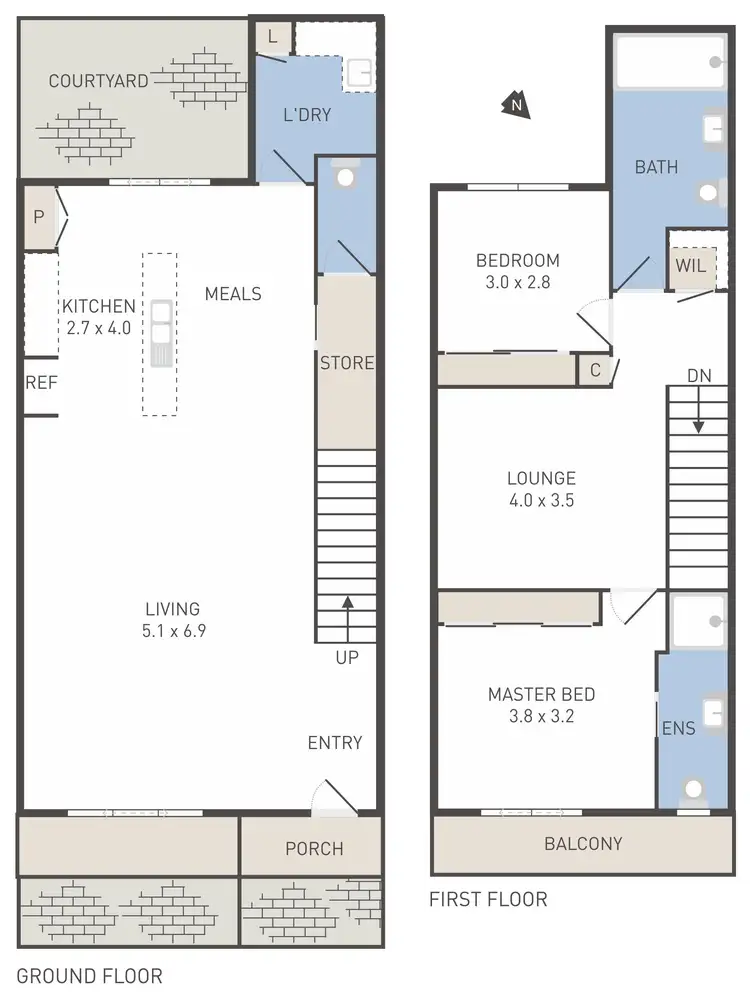 Floorplan of Homely unit listing, 7/20 McDonald Street, Werribee VIC 3030