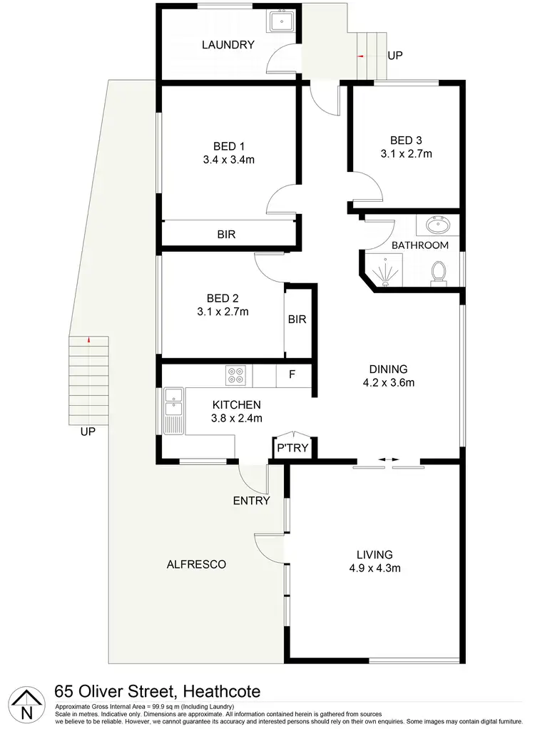 Floorplan of Homely house listing, 65 Oliver Street, Heathcote NSW 2233