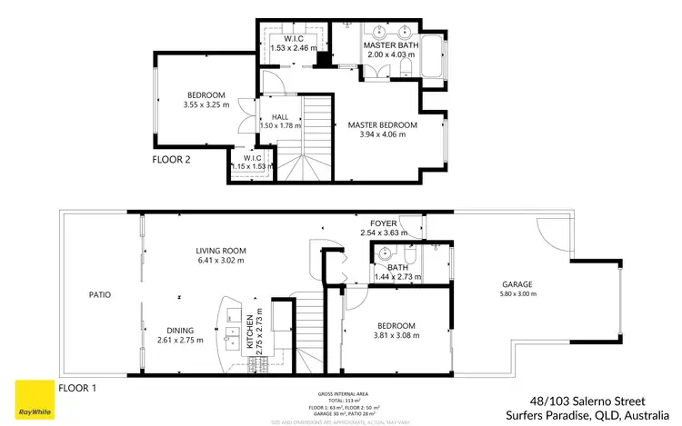 Floorplan of Homely villa listing, 48/103 Salerno Street, Surfers Paradise QLD 4217