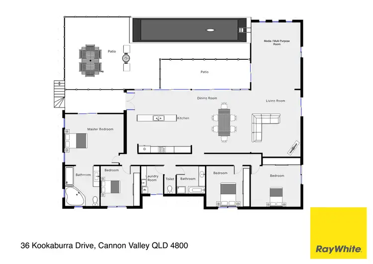 Floorplan of Homely house listing, 36 Kookaburra Drive, Cannon Valley QLD 4800