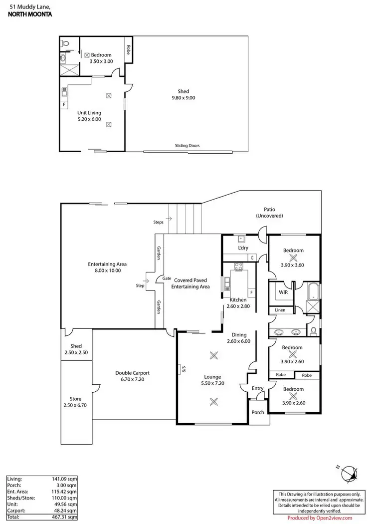 Floorplan of Homely house listing, 51 Muddy Lane, Moonta SA 5558