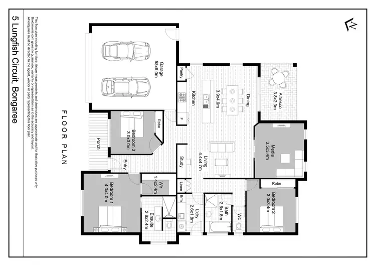 Floorplan of Homely house listing, 5 Lungfish Circuit, Bongaree QLD 4507