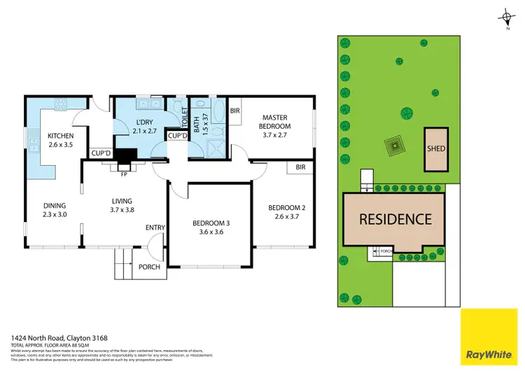 Floorplan of Homely house listing, 1424 North Road, Clayton VIC 3168