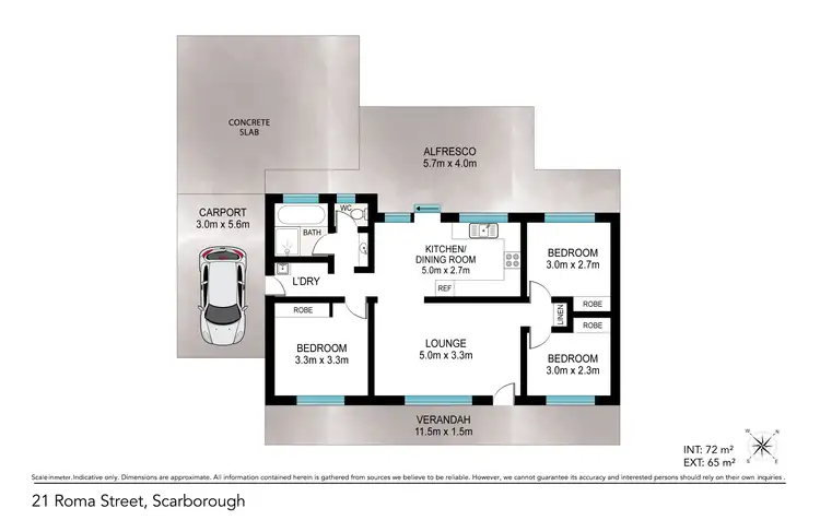 Floorplan of Homely house listing, 21 Roma Street, Scarborough QLD 4020