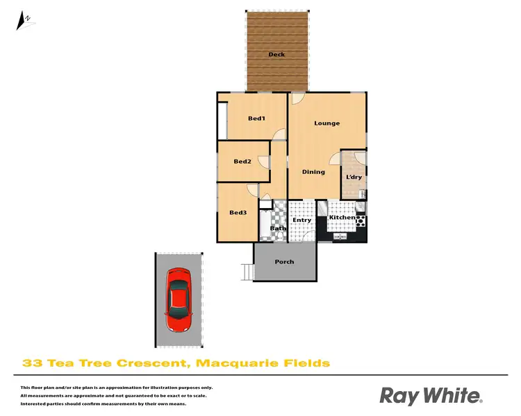 Floorplan of Homely house listing, 33 Tea Tree Crescent, Macquarie Fields NSW 2564