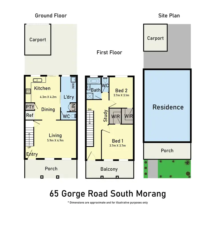 Floorplan of Homely townhouse listing, 65 Gorge Road, South Morang VIC 3752