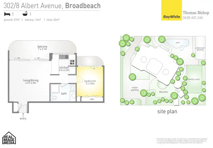 Floorplan of Homely apartment listing, 302/8 Albert Avenue, Broadbeach QLD 4218