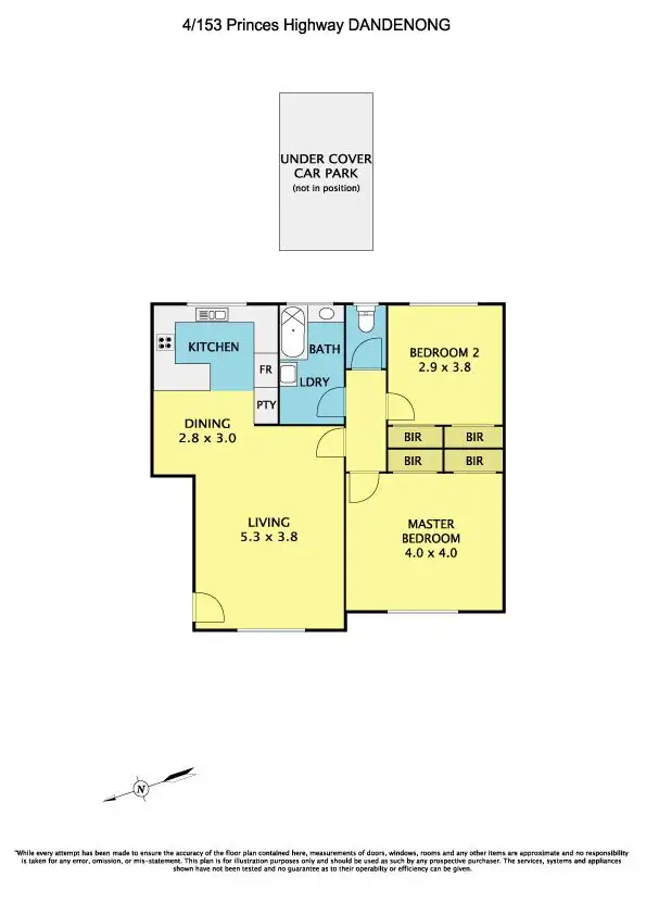 Floorplan of Homely apartment listing, 4/153 Princes Highway, Dandenong VIC 3175
