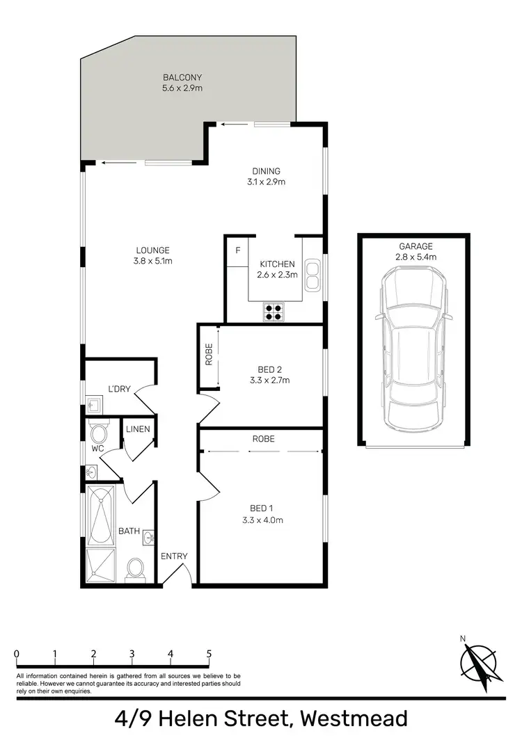 Floorplan of Homely unit listing, 4/9 Helen Street, Westmead NSW 2145