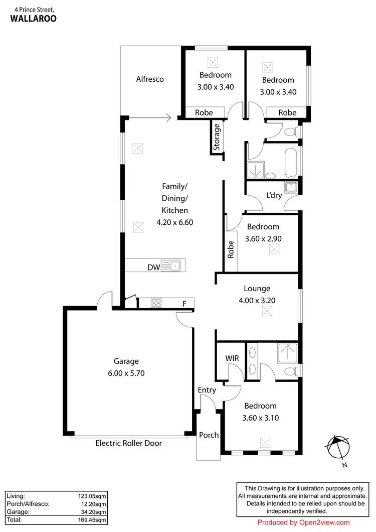 Floorplan of Homely house listing, 4 Prince Street, Wallaroo SA 5556