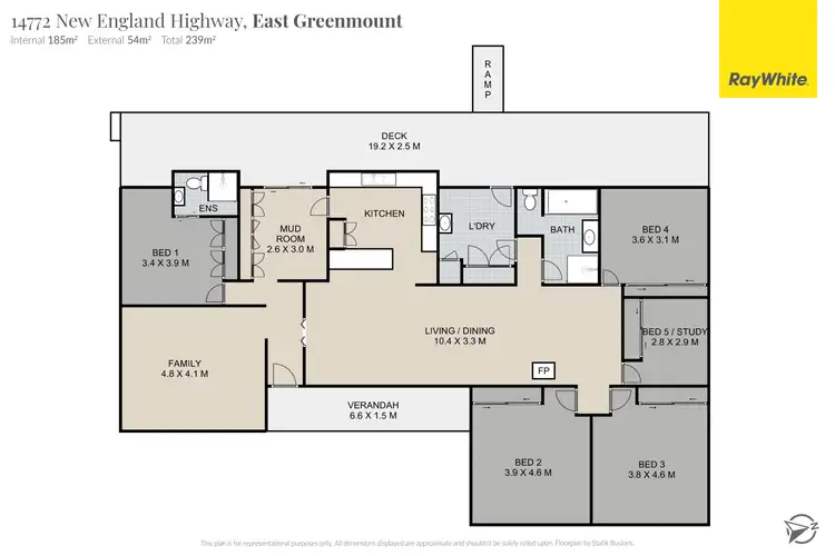 Floorplan of Homely rural property listing, 14772 New England Highway, East Greenmount QLD 4359