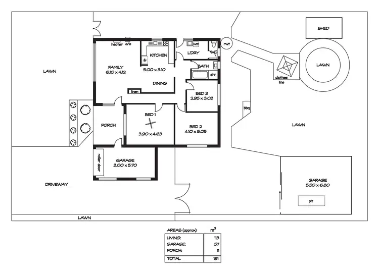 Floorplan of Homely house listing, 5 Orana Street, Brahma Lodge SA 5109
