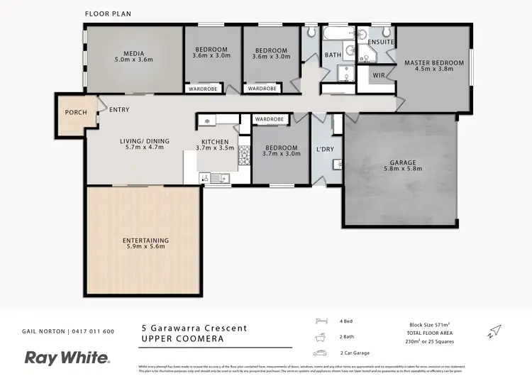 Floorplan of Homely house listing, 5 Garawarra Crescent, Upper Coomera QLD 4209