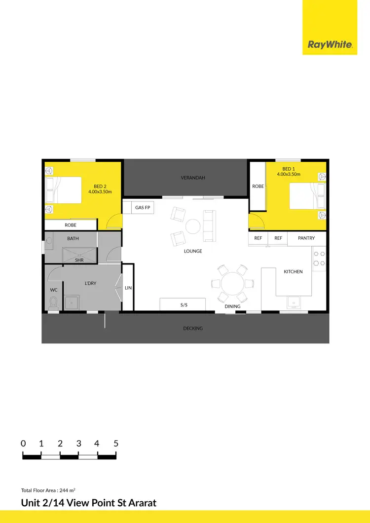 Floorplan of Homely house listing, 2/14 Viewpoint Street, Ararat VIC 3377