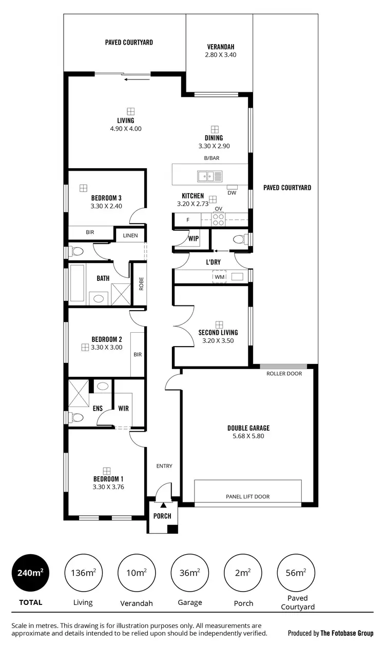 Floorplan of Homely house listing, 1a Burnett Crescent, Semaphore Park SA 5019