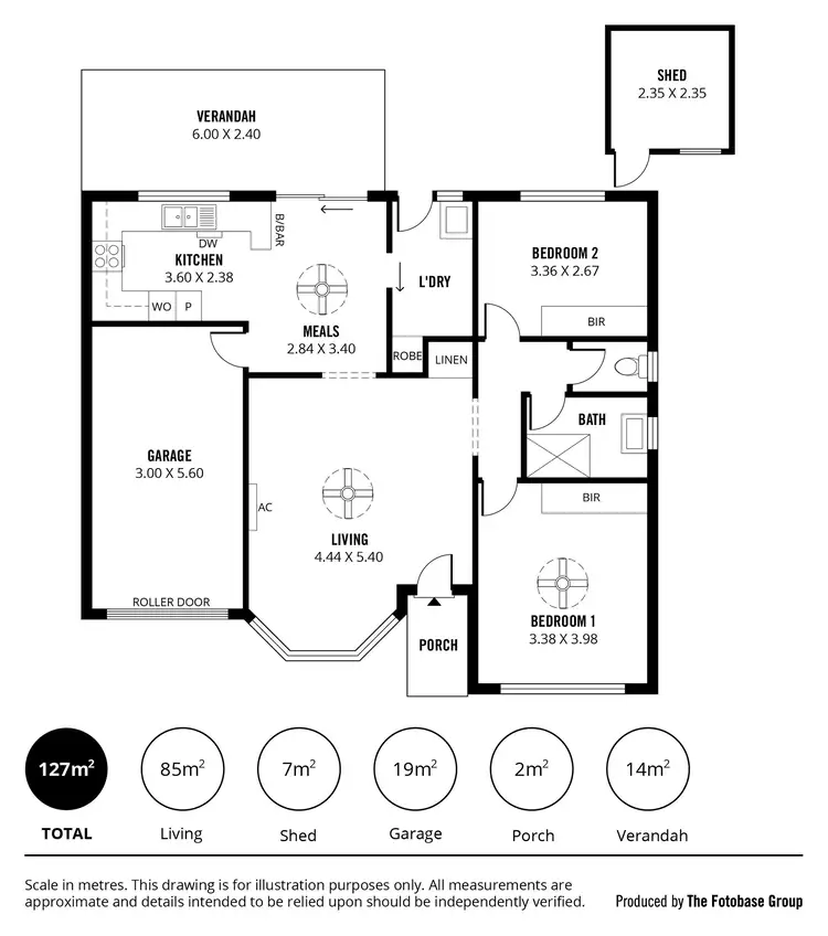 Floorplan of Homely unit listing, 13/440 Grange Road, Fulham Gardens SA 5024