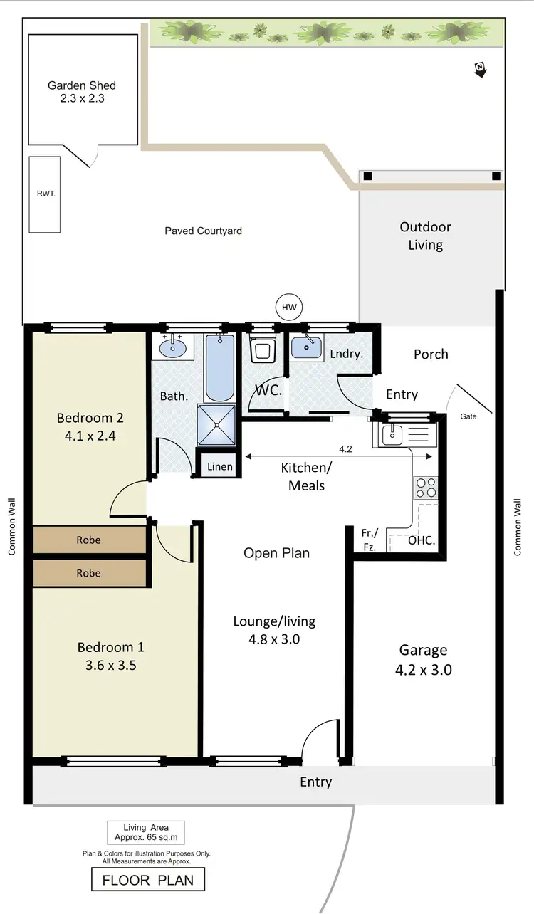 Floorplan of Homely unit listing, Unit 3/7 Reginald Street, Loxton SA 5333