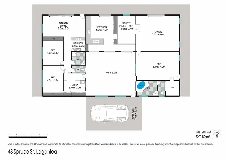 Floorplan of Homely house listing, 43 Spruce Street, Loganlea QLD 4131
