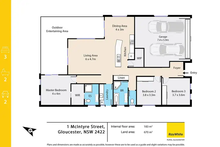 Floorplan of Homely house listing, 1 McIntyre Street, Gloucester NSW 2422