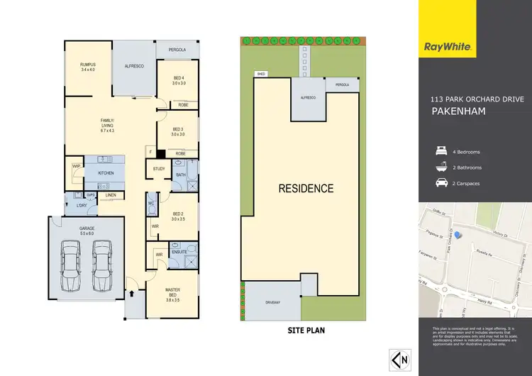 Floorplan of Homely house listing, 113 Park Orchard Drive, Pakenham VIC 3810
