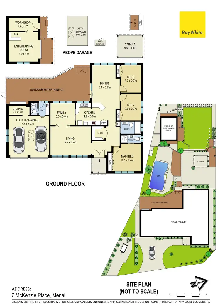 Floorplan of Homely house listing, 7 McKenzie Place, Menai NSW 2234