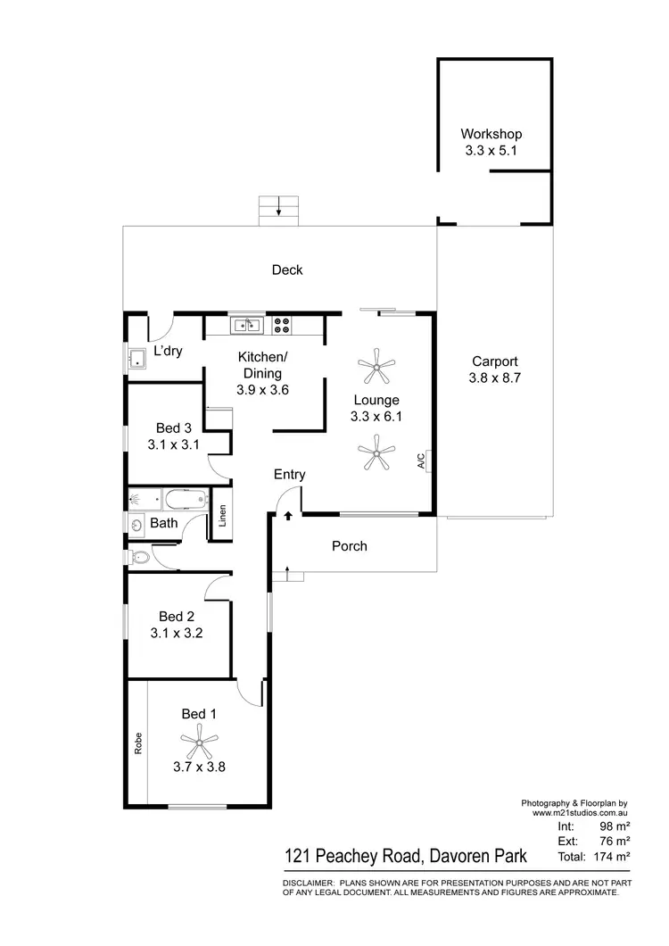 Floorplan of Homely house listing, 121 Peachey Road, Davoren Park SA 5113