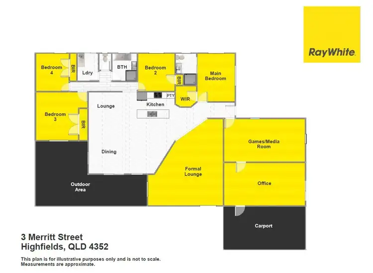 Floorplan of Homely house listing, 3 Merritt Street, Highfields QLD 4352