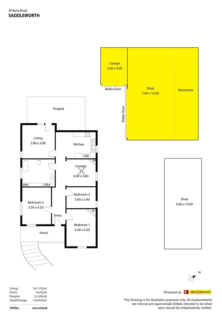 Floorplan of Homely house listing, 30 Burra Road, Saddleworth SA 5413