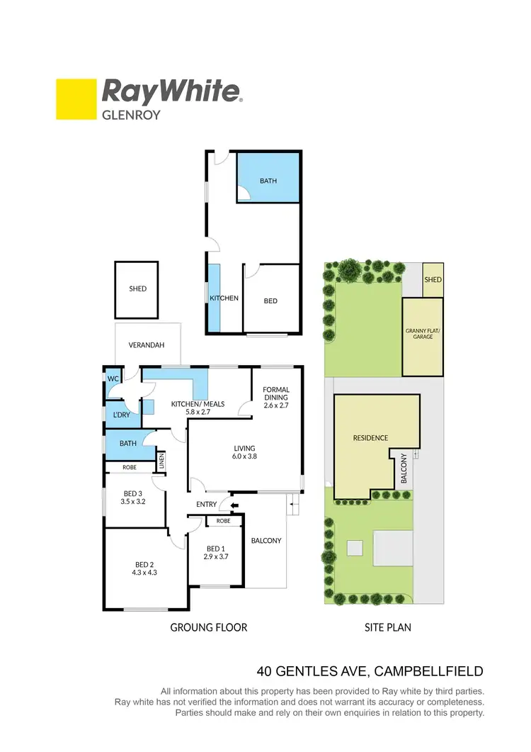 Floorplan of Homely house listing, 40 Gentles Avenue, Campbellfield VIC 3061