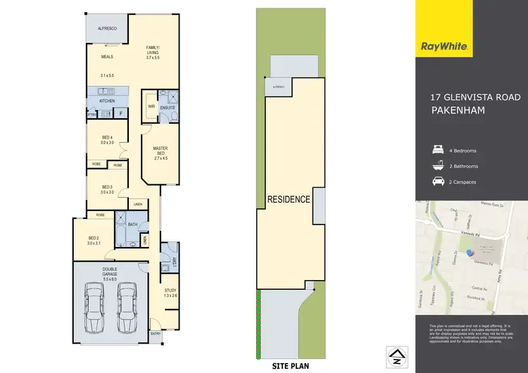 Floorplan of Homely house listing, 17 Glenvista Road, Pakenham VIC 3810