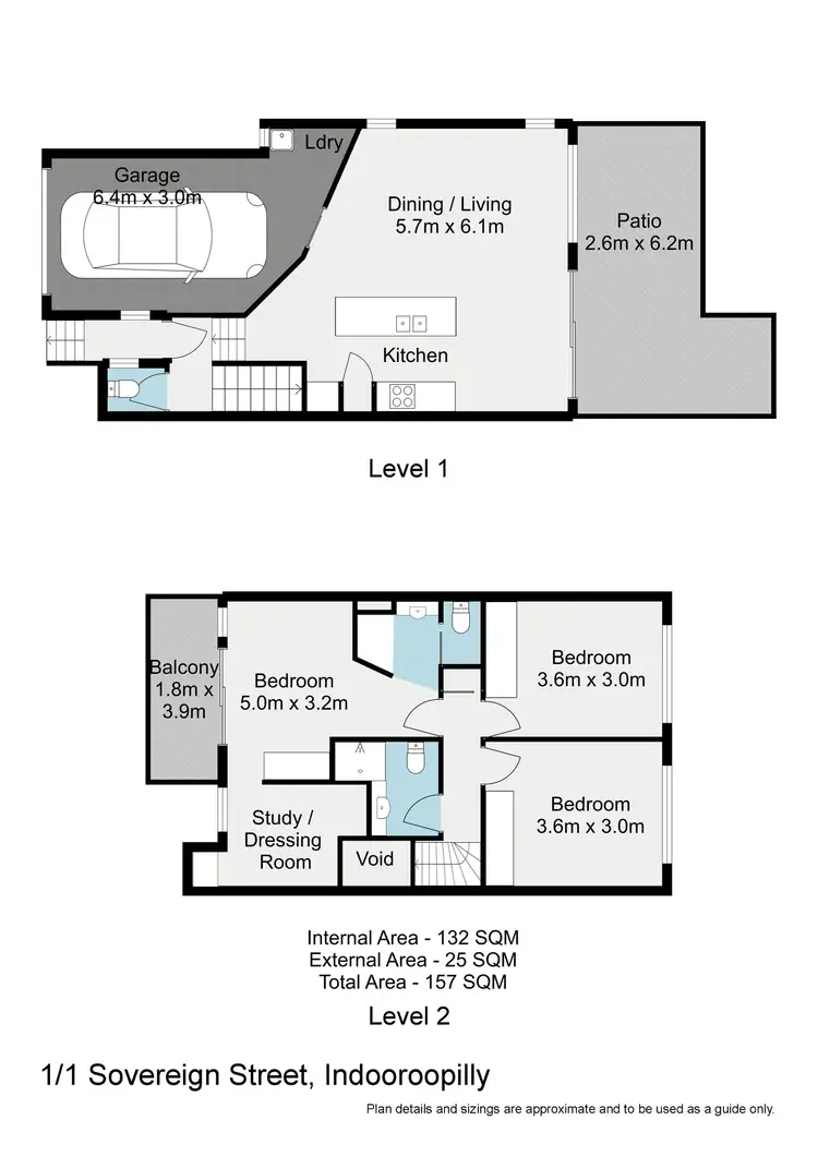 Floorplan of Homely townhouse listing, 1/1 Sovereign Street, Indooroopilly QLD 4068