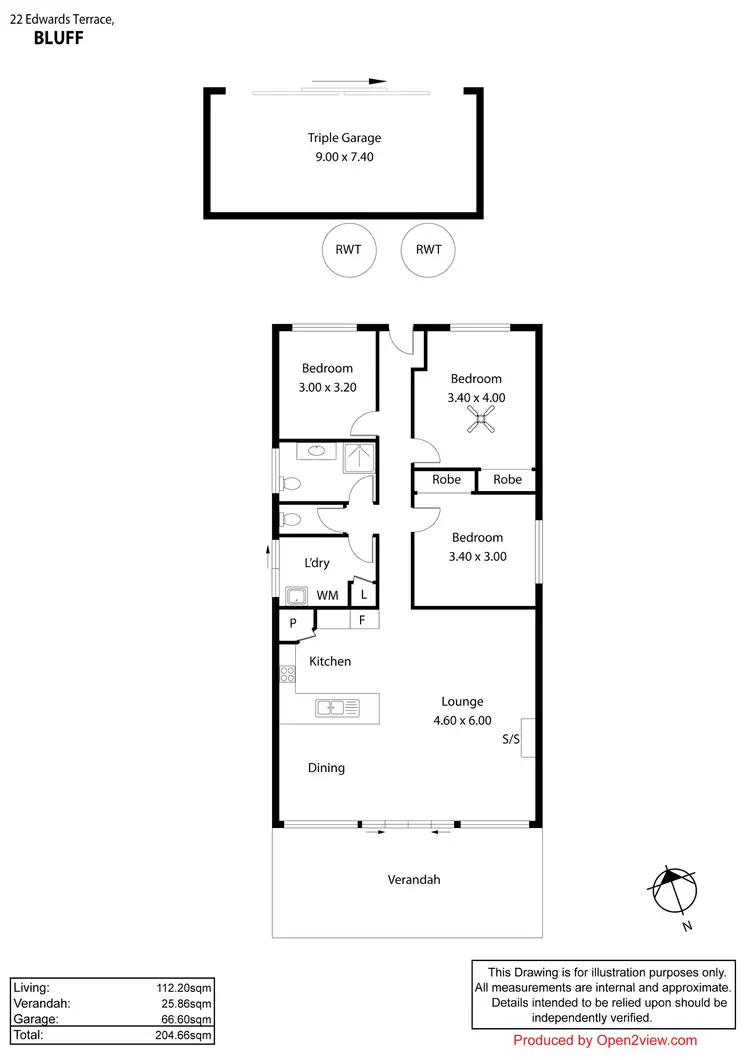 Floorplan of Homely house listing, 22 Edwards Street, Bluff Beach SA 5575