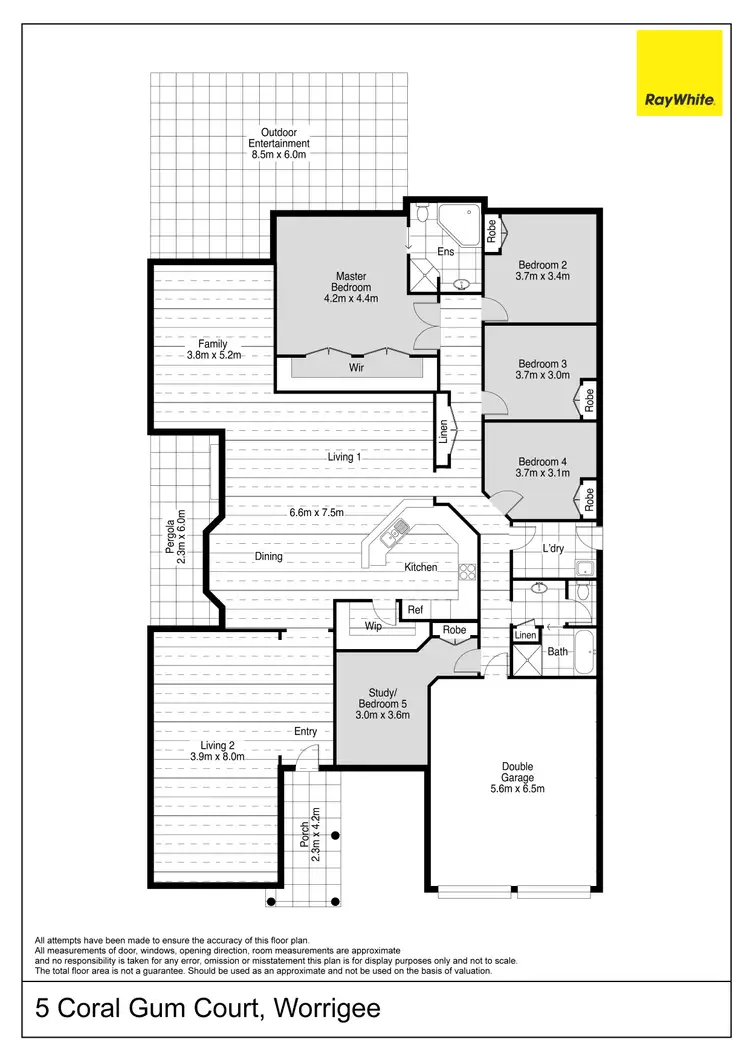 Floorplan of Homely house listing, 5 Coral Gum Court, Worrigee NSW 2540