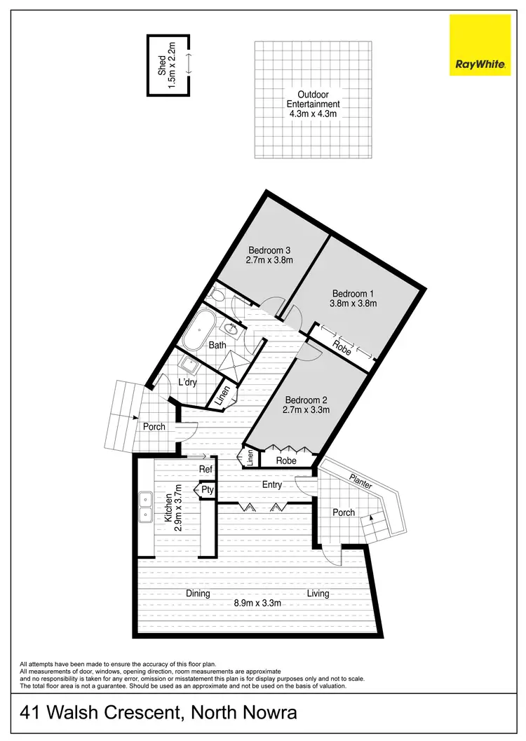 Floorplan of Homely house listing, 41 Walsh Cresent, North Nowra NSW 2541