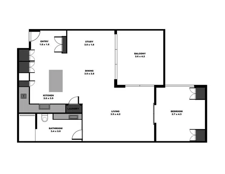 Floorplan of Homely apartment listing, 23/337 Sydney Road, Brunswick VIC 3056
