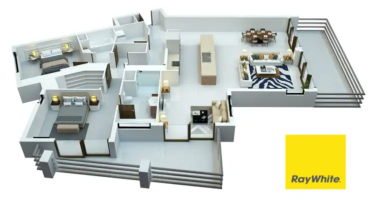 Floorplan of Homely unit listing, 703/61-65 Sixth Avenue, Maroochydore QLD 4558