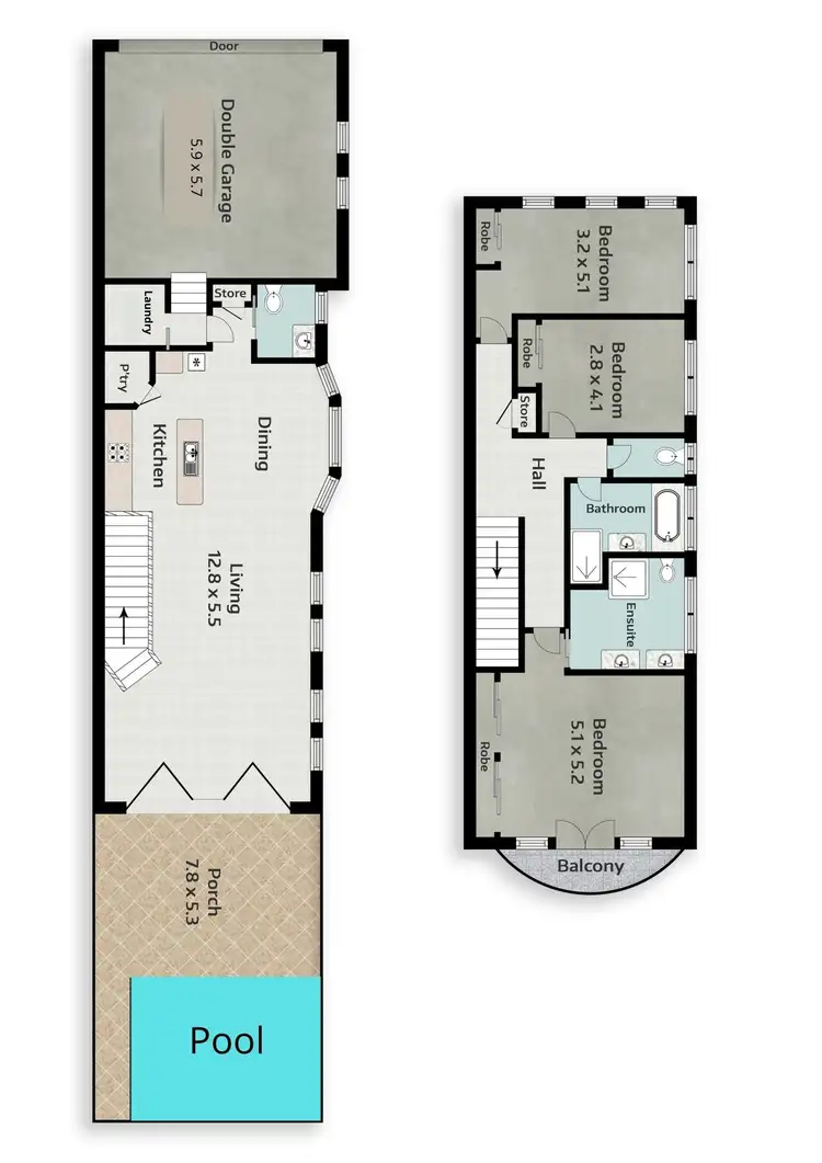 Floorplan of Homely villa listing, 1/25 Pine Avenue, Surfers Paradise QLD 4217