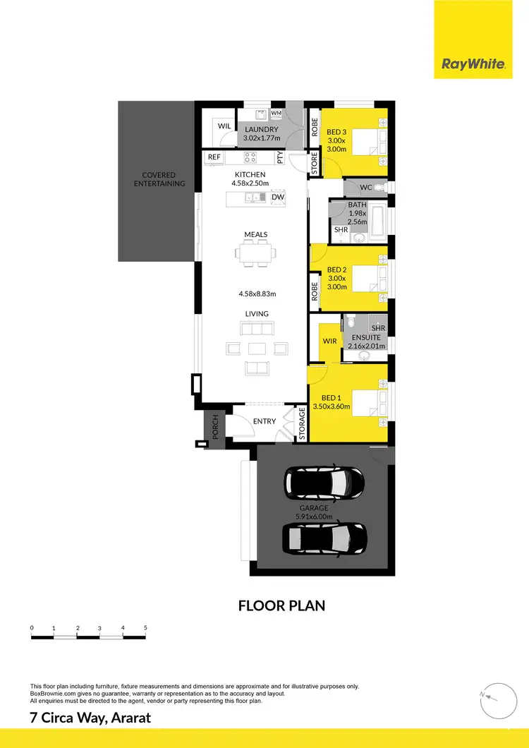 Floorplan of Homely house listing, 7 Circa Way, Ararat VIC 3377