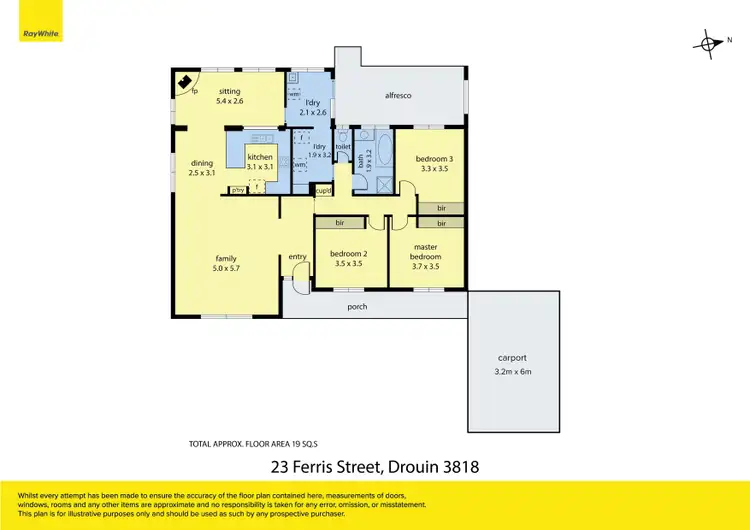 Floorplan of Homely house listing, 23 Ferris Street, Drouin VIC 3818