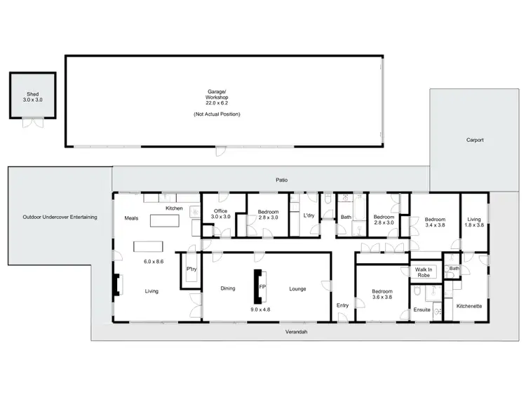 Floorplan of Homely house listing, 24 Inglis Road, Benalla VIC 3672