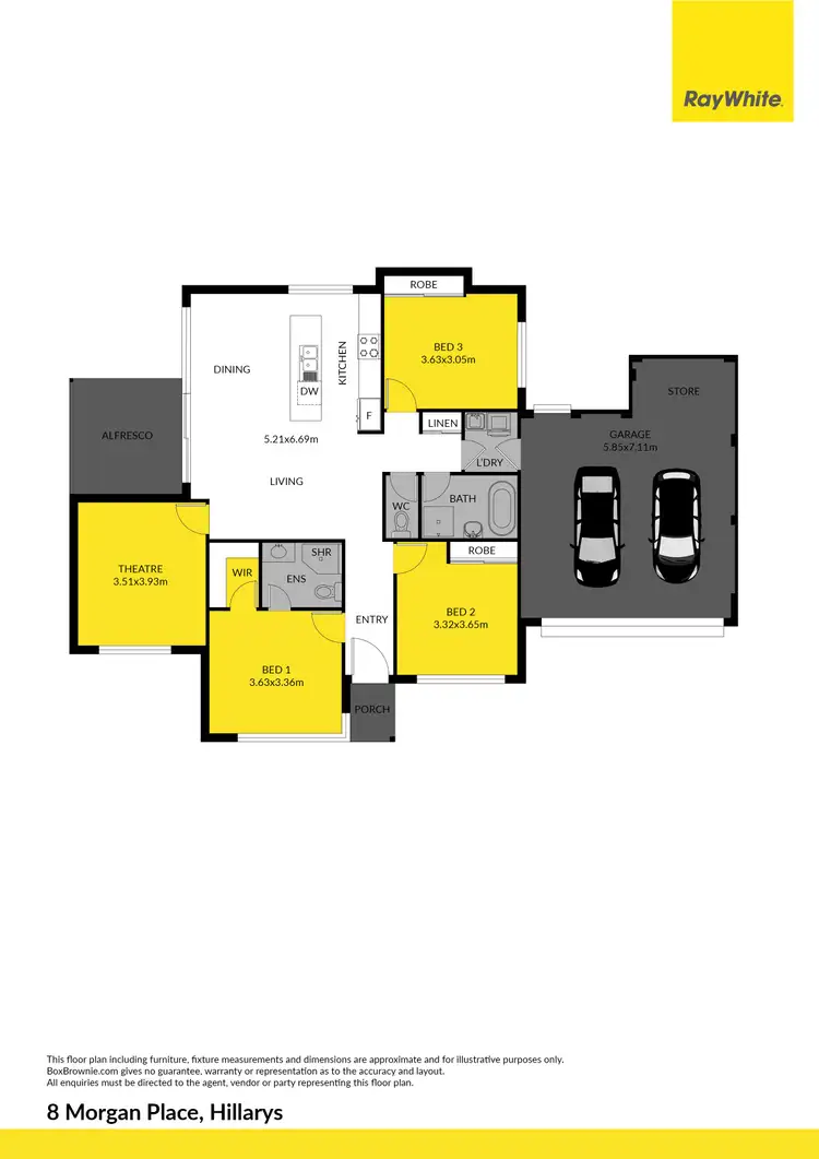 Floorplan of Homely house listing, 8 Morgan Place, Hillarys WA 6025