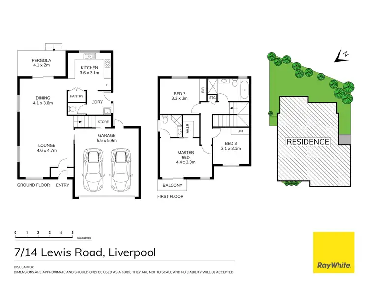 Floorplan of Homely townhouse listing, 7/14 Lewis Road, Liverpool NSW 2170