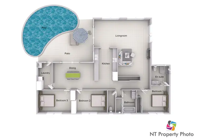 Floorplan of Homely house listing, 1 Wirraway Circuit, Moulden NT 830