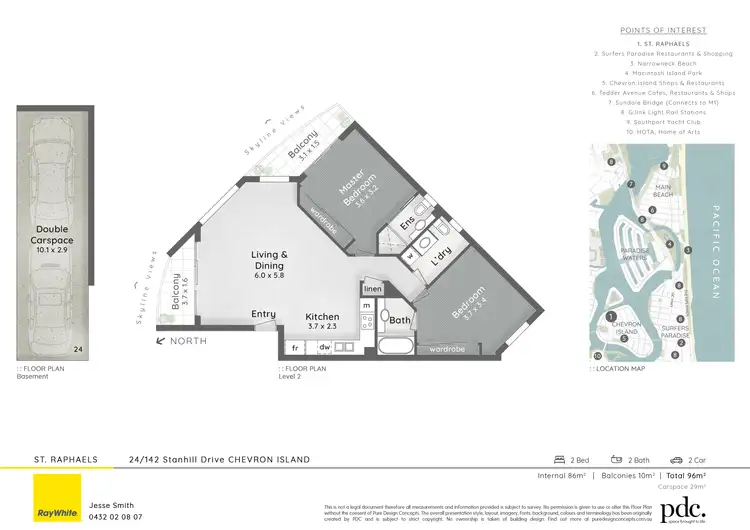 Floorplan of Homely apartment listing, 24/142 Stanhill Drive, Chevron Island QLD 4217