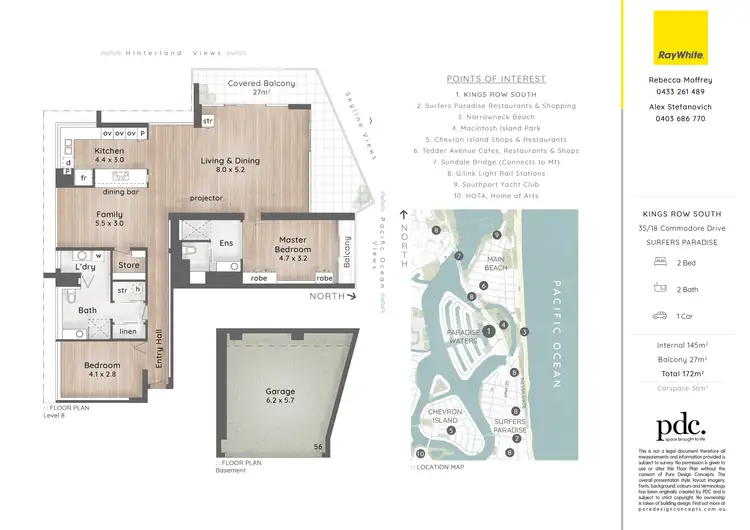 Floorplan of Homely unit listing, 34 & 35/18 Commodore Drive, Surfers Paradise QLD 4217