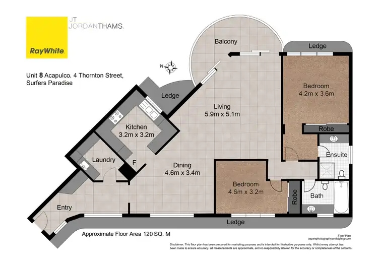 Floorplan of Homely apartment listing, 8/4 Thornton Street, Surfers Paradise QLD 4217