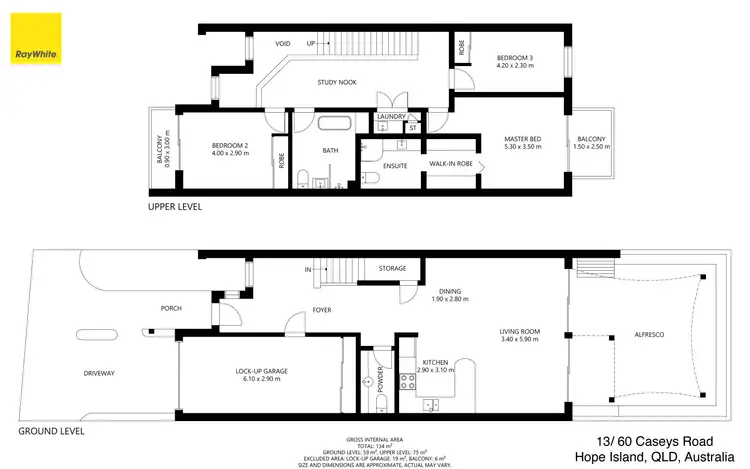 Floorplan of Homely house listing, 13/60-76 Caseys Road, Hope Island QLD 4212