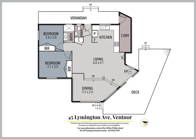 Floorplan of Homely house listing, 45 Lymington Avenue, Ventnor VIC 3922