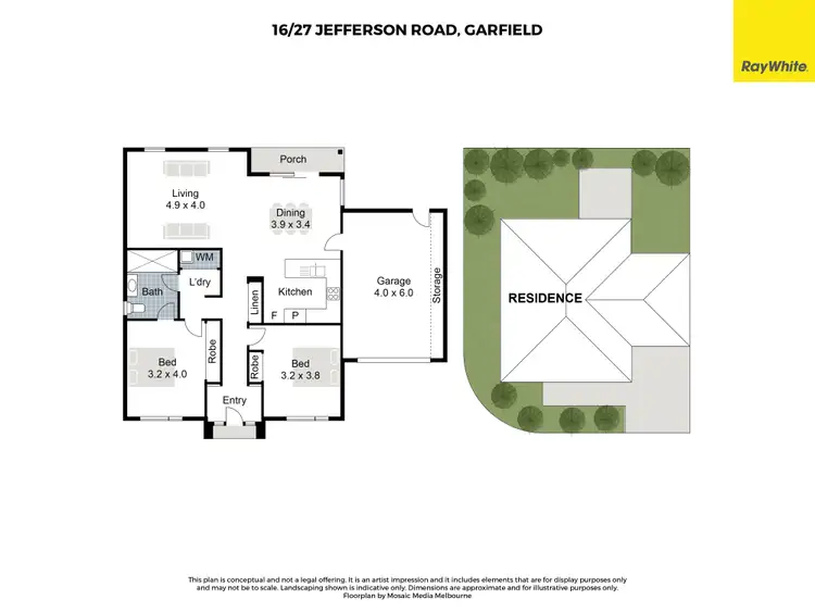 Floorplan of Homely unit listing, 16/27 Jefferson Road, Garfield VIC 3814